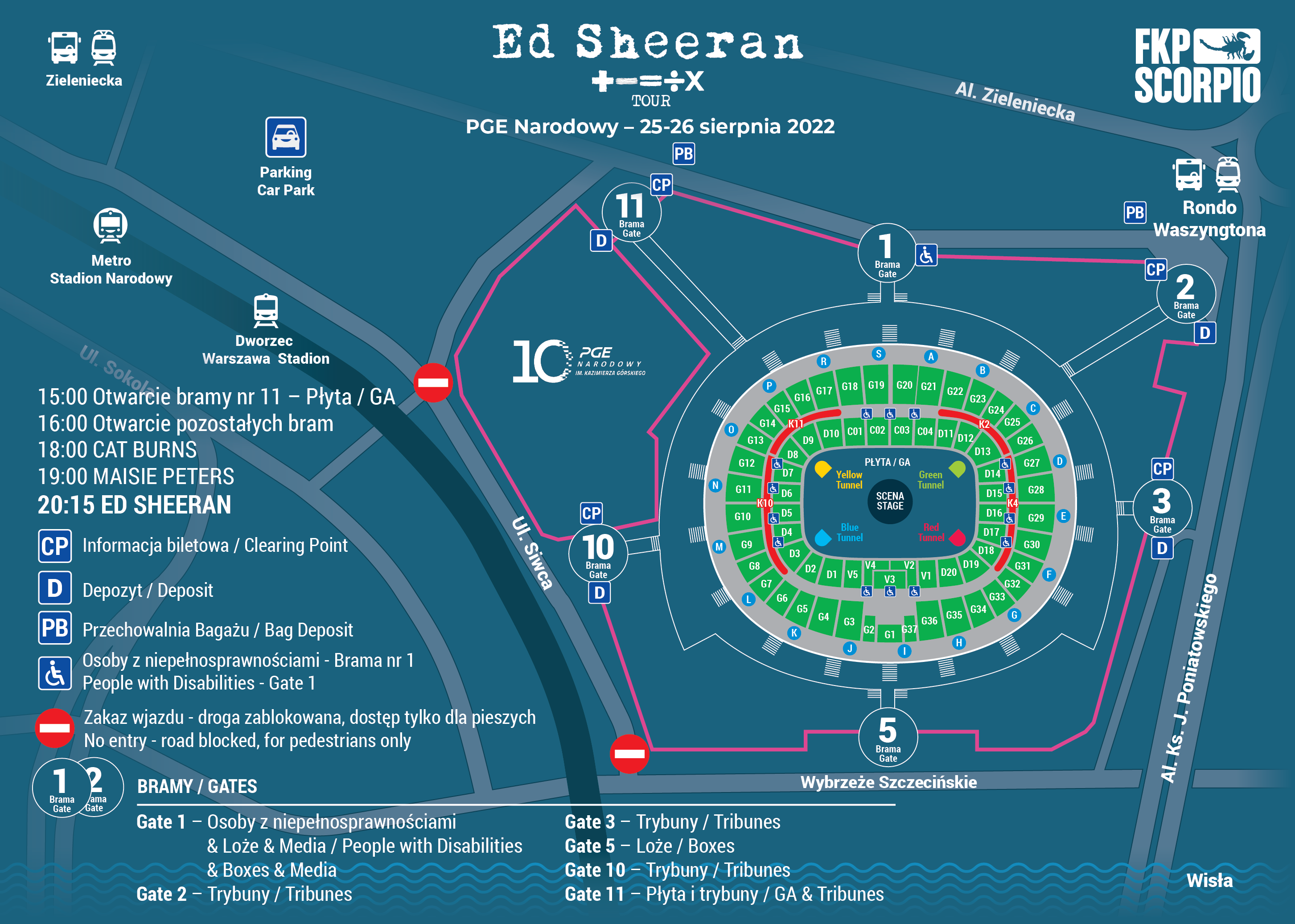 Mapa Ed Sheeran